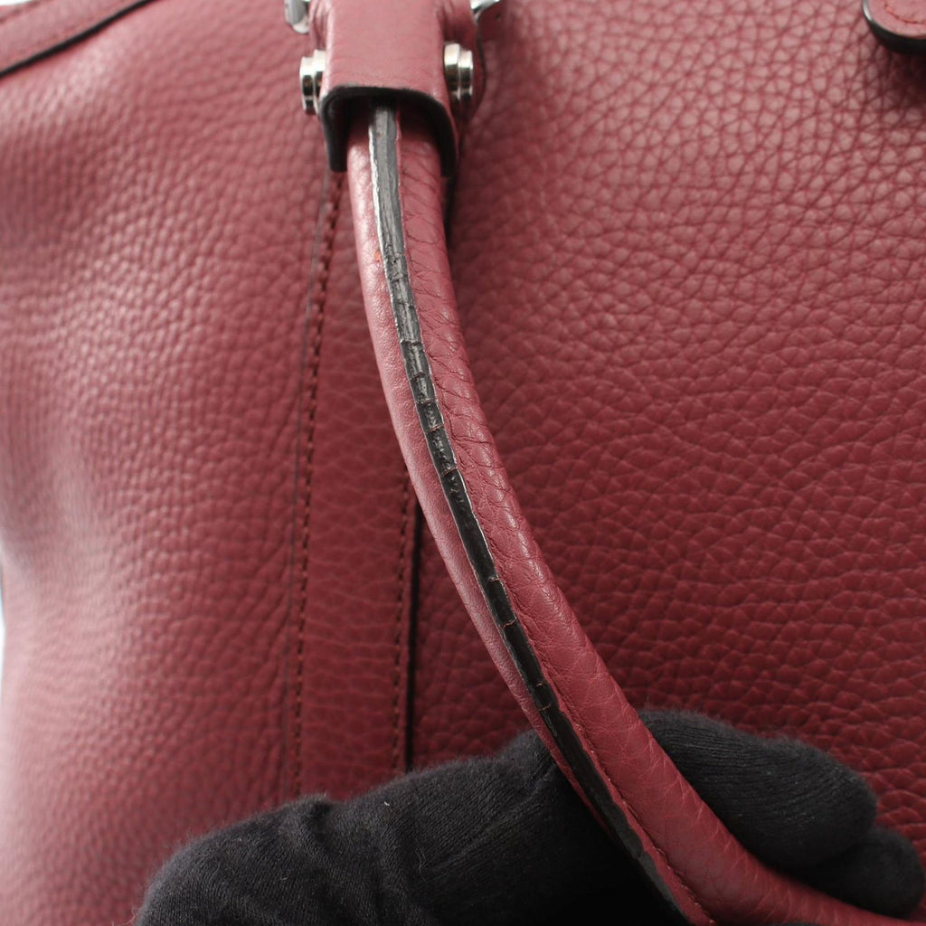 Gucci Tote Interlocking 2-Way Dark Pink Leather Hand — view 7