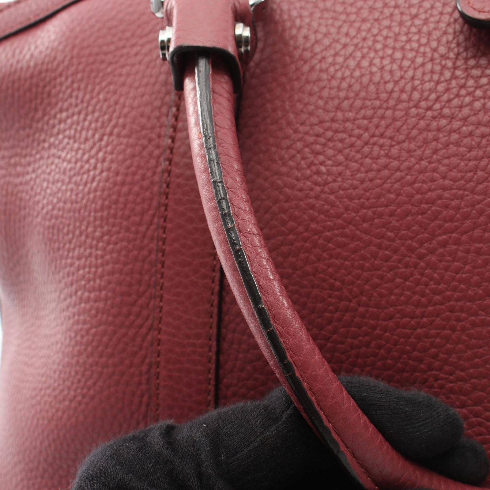 Gucci Tote Interlocking 2-Way Dark Pink Leather Hand — view 7