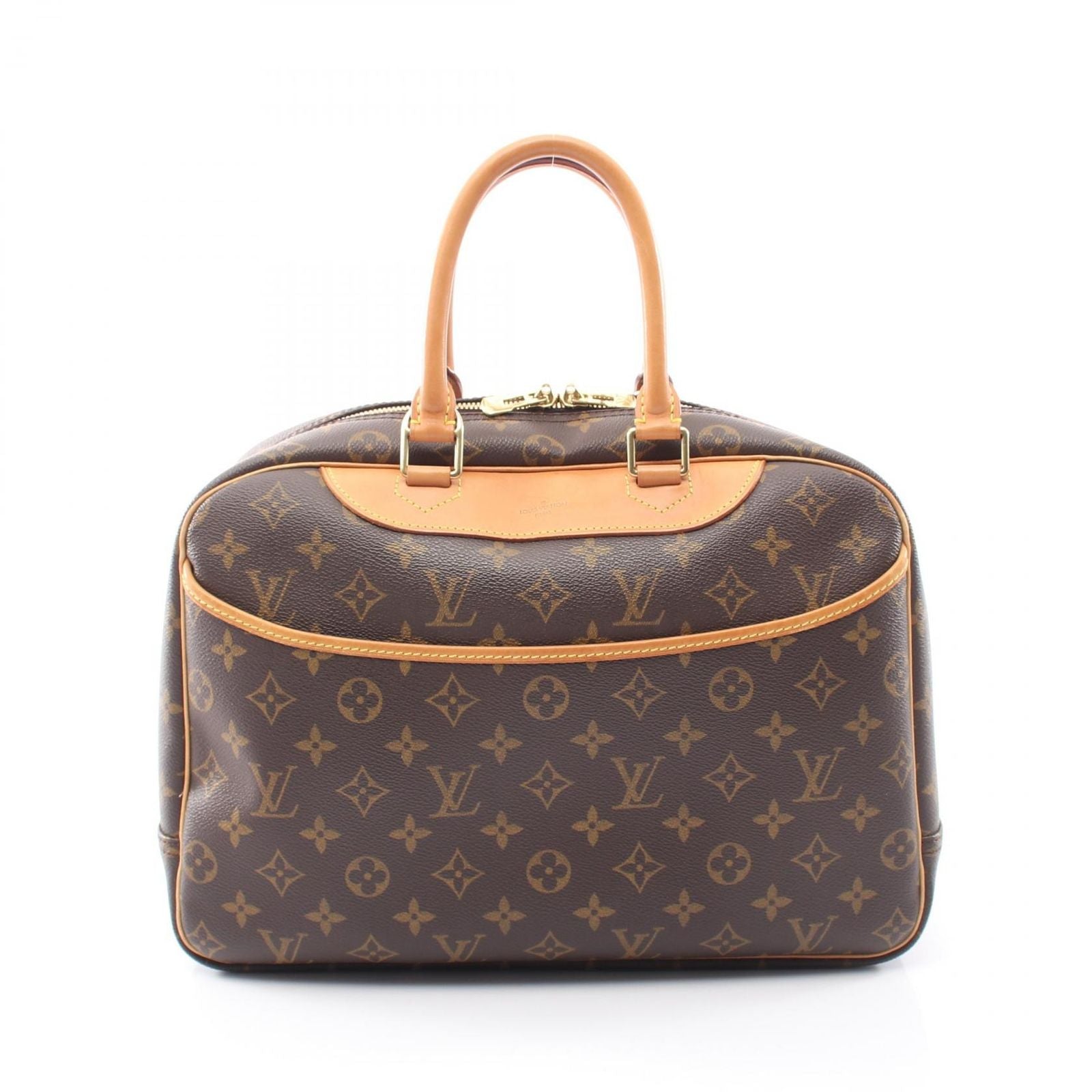 Louis Vuitton Handbag Deauville Bowling Vanity Canvas Leather