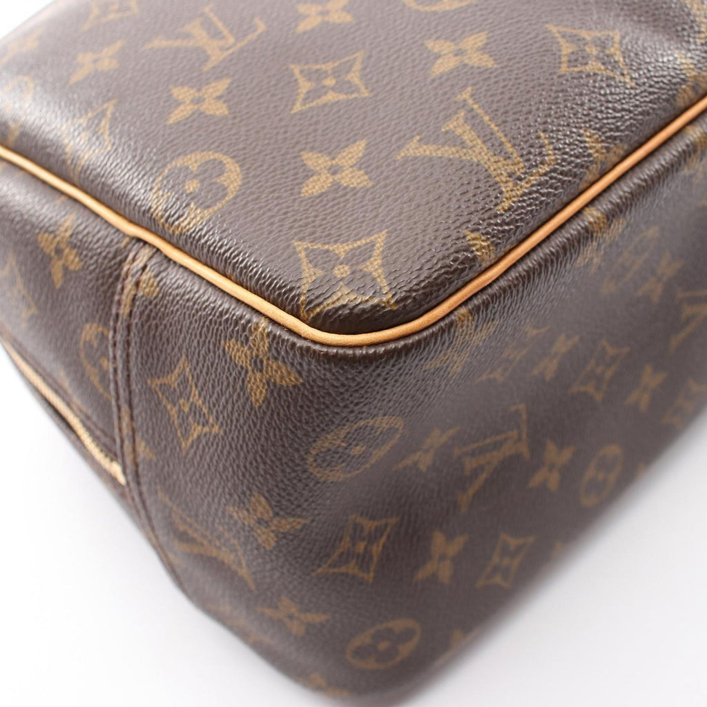 Louis Vuitton Handbag Deauville Bowling Vanity Canvas Leather — view 6