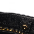 Prada Shoulder Bag Logo Black Leather — view 8