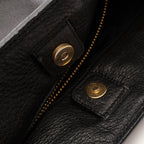 Prada Shoulder Bag Logo Black Leather — view 9