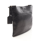 Prada Shoulder Bag Logo Black Leather — view 2