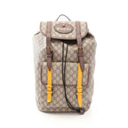 Gucci Backpack GG Supreme Cat Head Web Line Beige Canvas Leather Courier