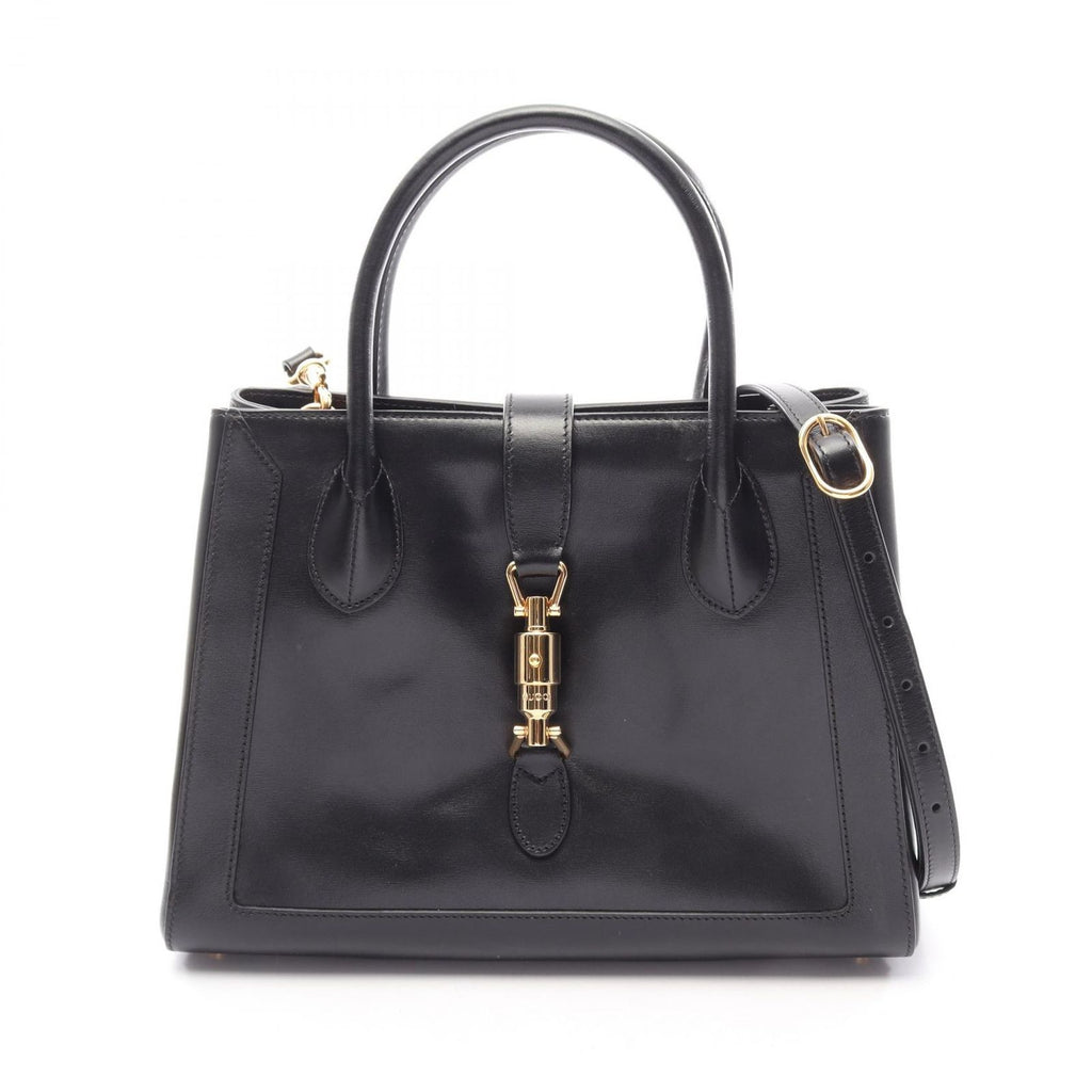 Gucci Handbag Jackie 2-Way Black Leather Tote