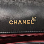 Chanel Shoulder Bag Quilted Diana Flap Black Lambskin Chain — view 4
