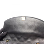 Chanel Shoulder Bag Quilted Diana Flap Black Lambskin Chain — view 8