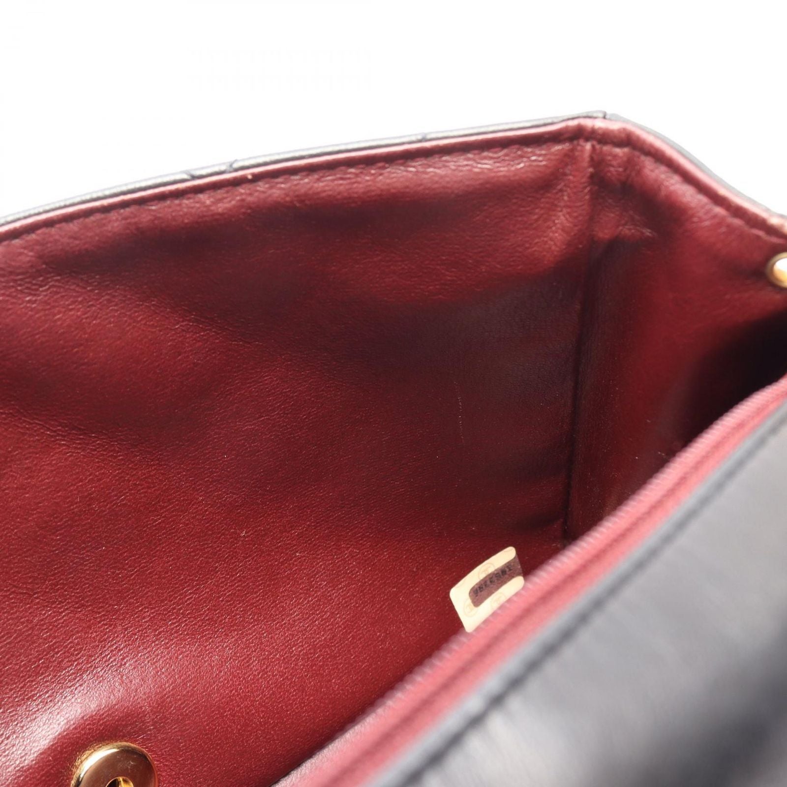 Chanel Shoulder Bag Quilted Diana Flap Black Lambskin Chain — view 7