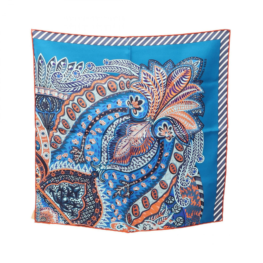 Hermes Scarf Petit Carre 45 Gavroche Maharani's Garden Silk Mahara