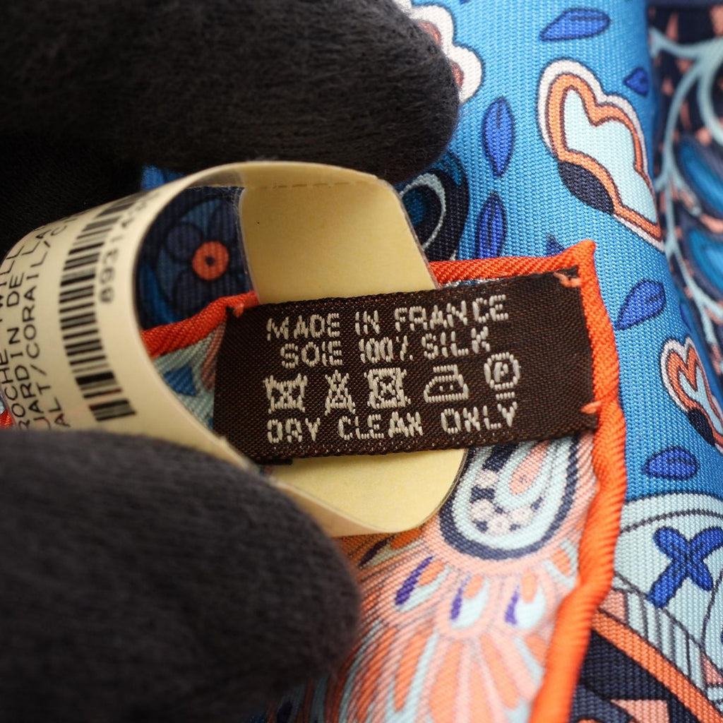 Hermes Scarf Petit Carre 45 Gavroche Maharani's Garden Silk Mahara — view 3