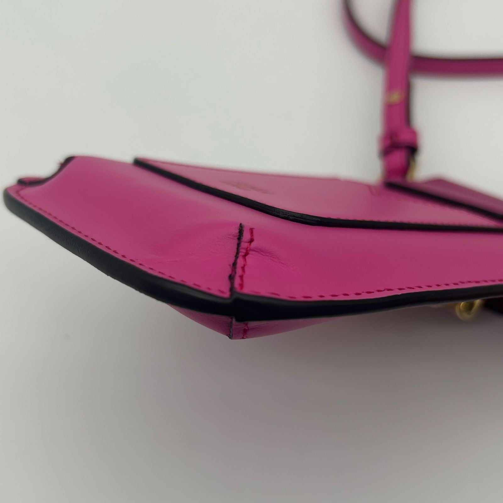 Fendi FF Diamond Phone Pouch Shoulder Bag Pink — view 5