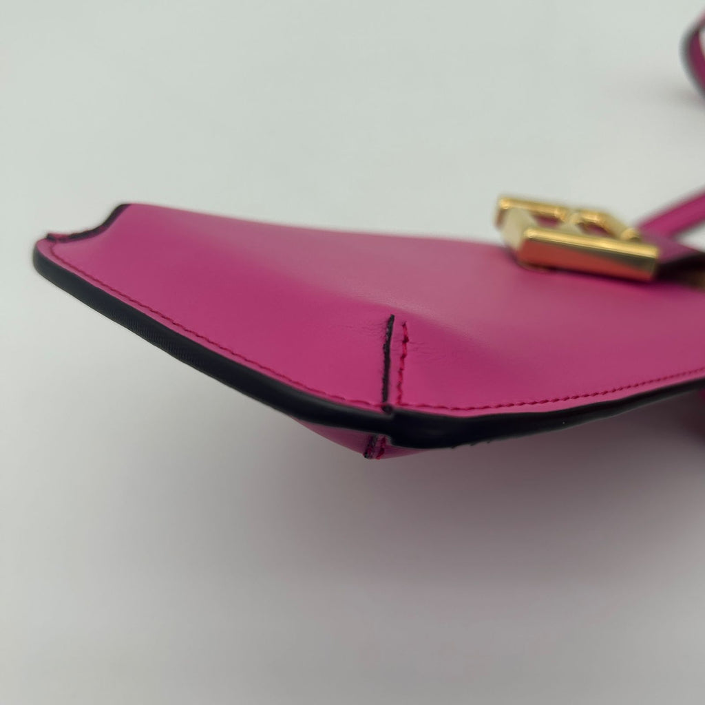 Fendi FF Diamond Phone Pouch Shoulder Bag Pink — view 7