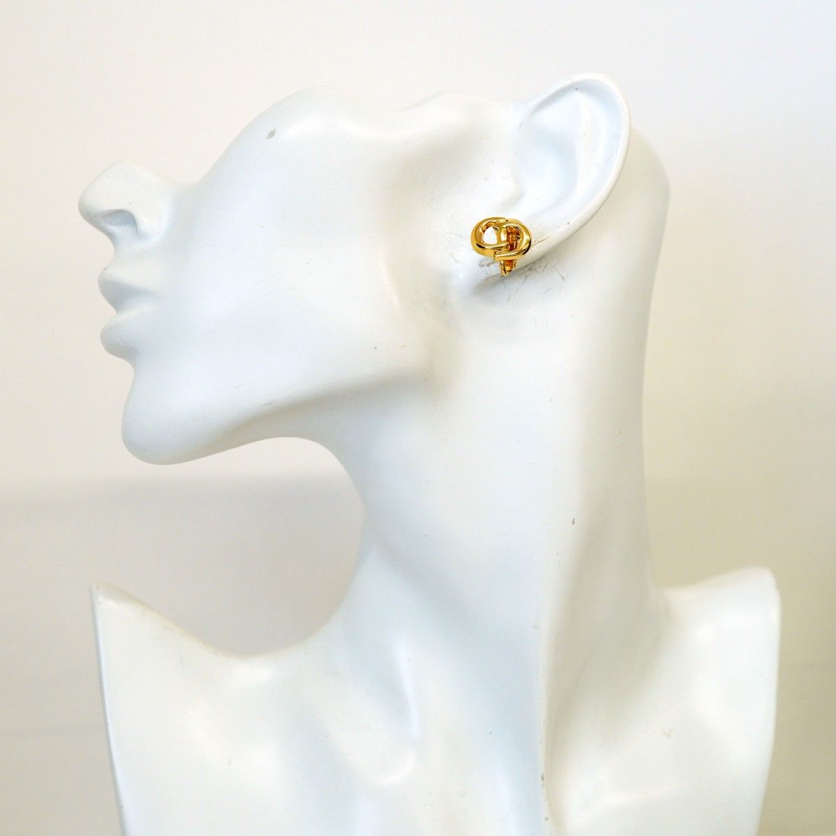 Dior Earrings CD Logo Gold Plated — view 5