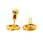 Dior Earrings CD Logo Gold Plated — view 3