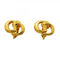 Dior Earrings CD Logo Gold Plated