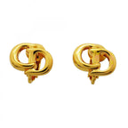 Dior Earrings CD Logo Gold Plated