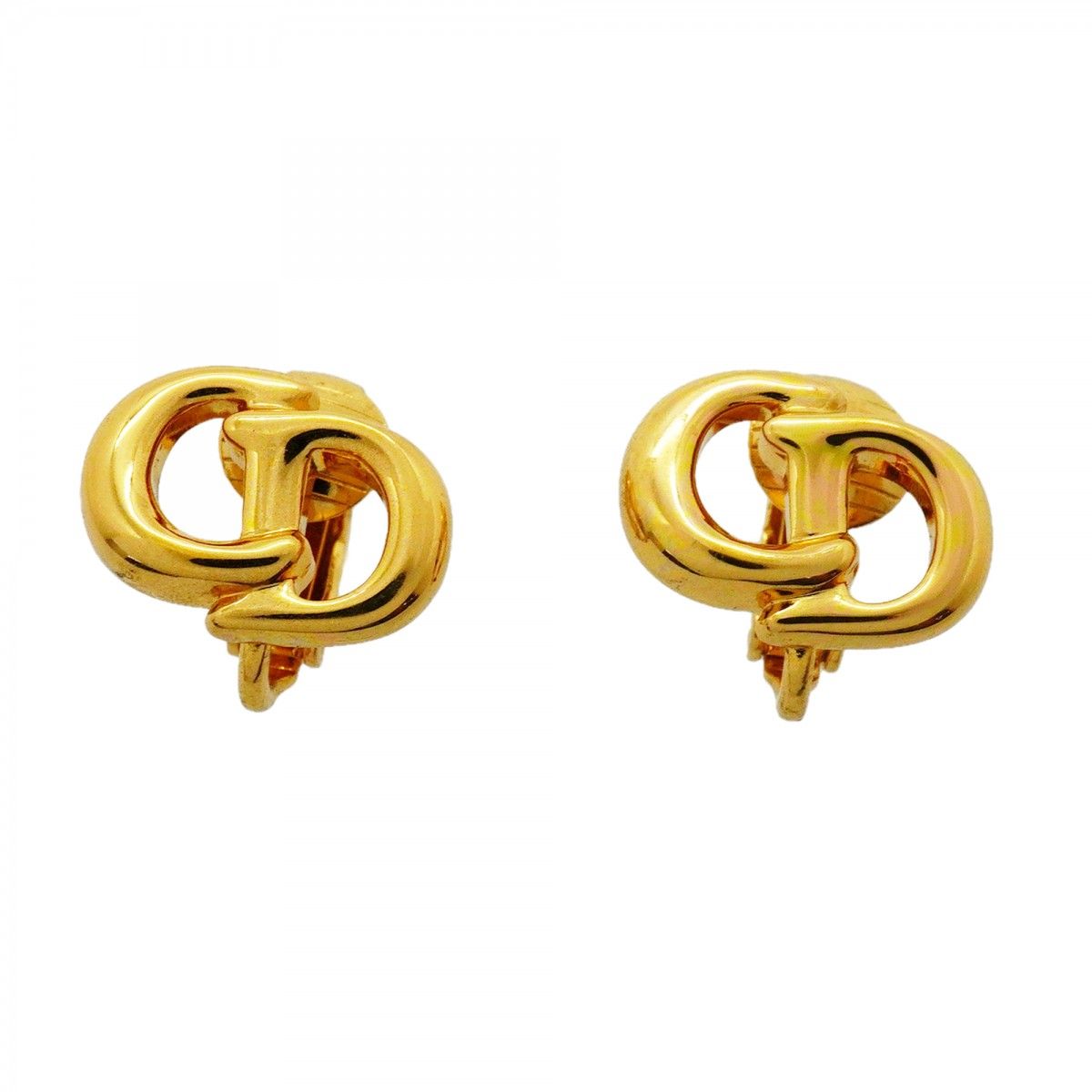 Dior Earrings CD Logo Gold Plated