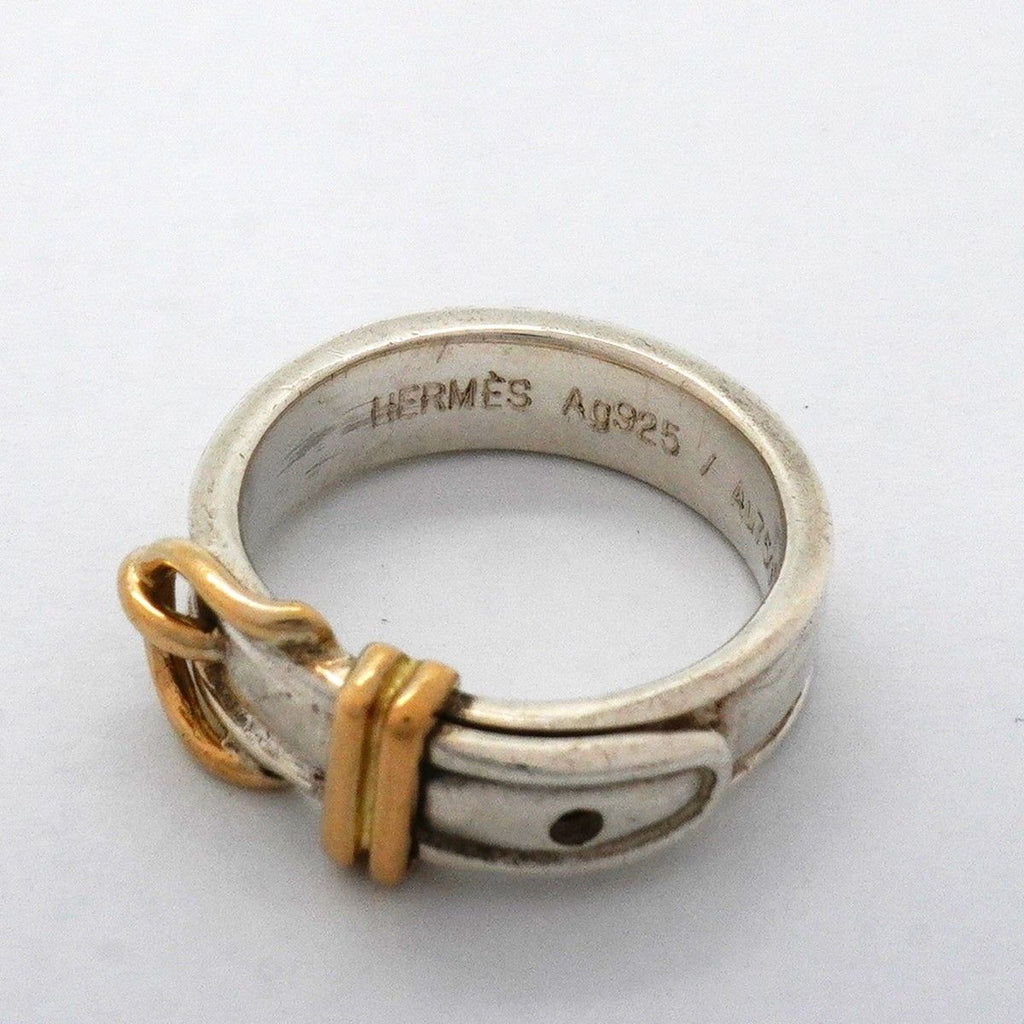 Hermes Ring Ceinture 18k Yellow Gold 925 Sterling Silver — view 4