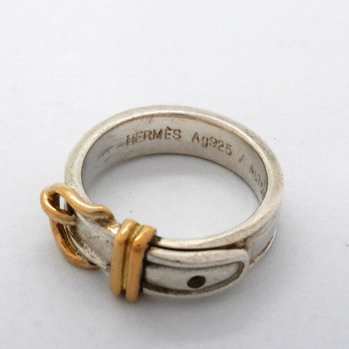 Hermes Ring Ceinture 18k Yellow Gold 925 Sterling Silver — view 4