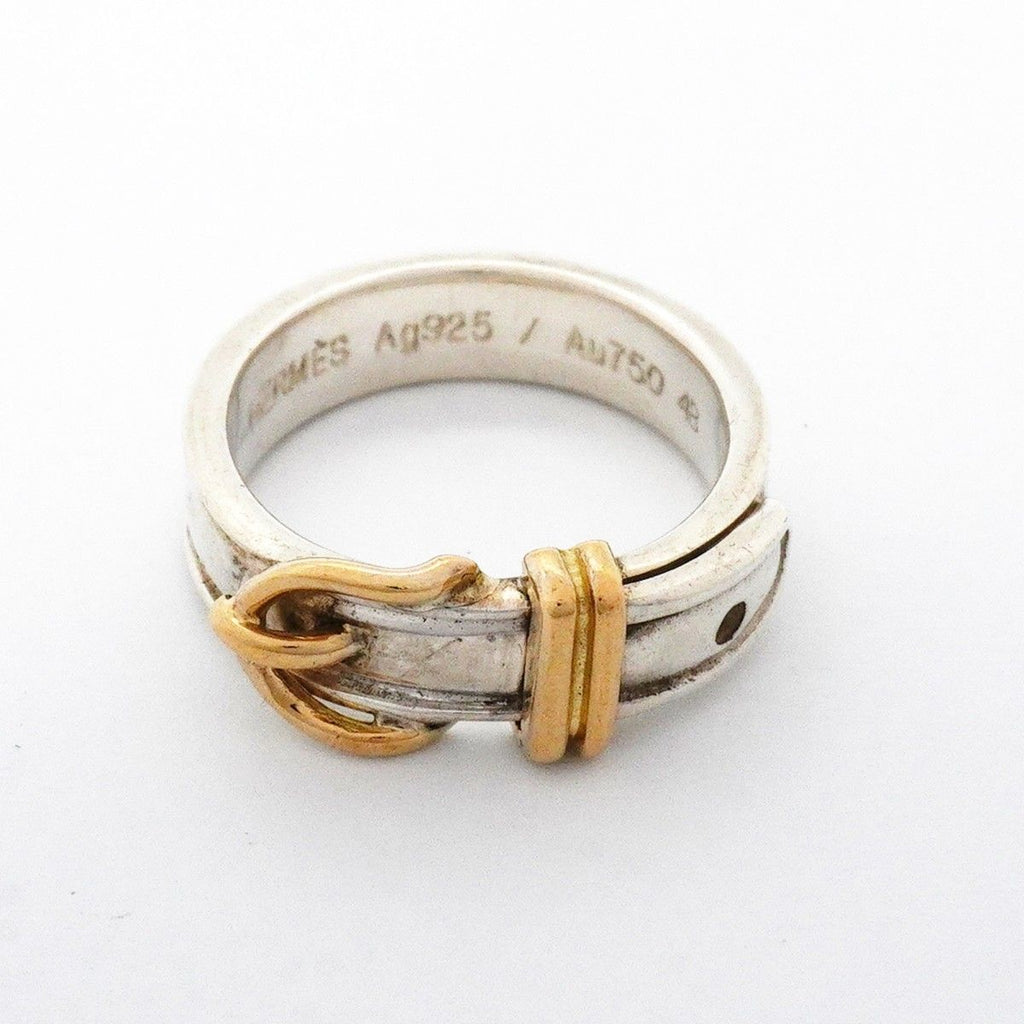 Hermes Ring Ceinture 18k Yellow Gold 925 Sterling Silver — view 3