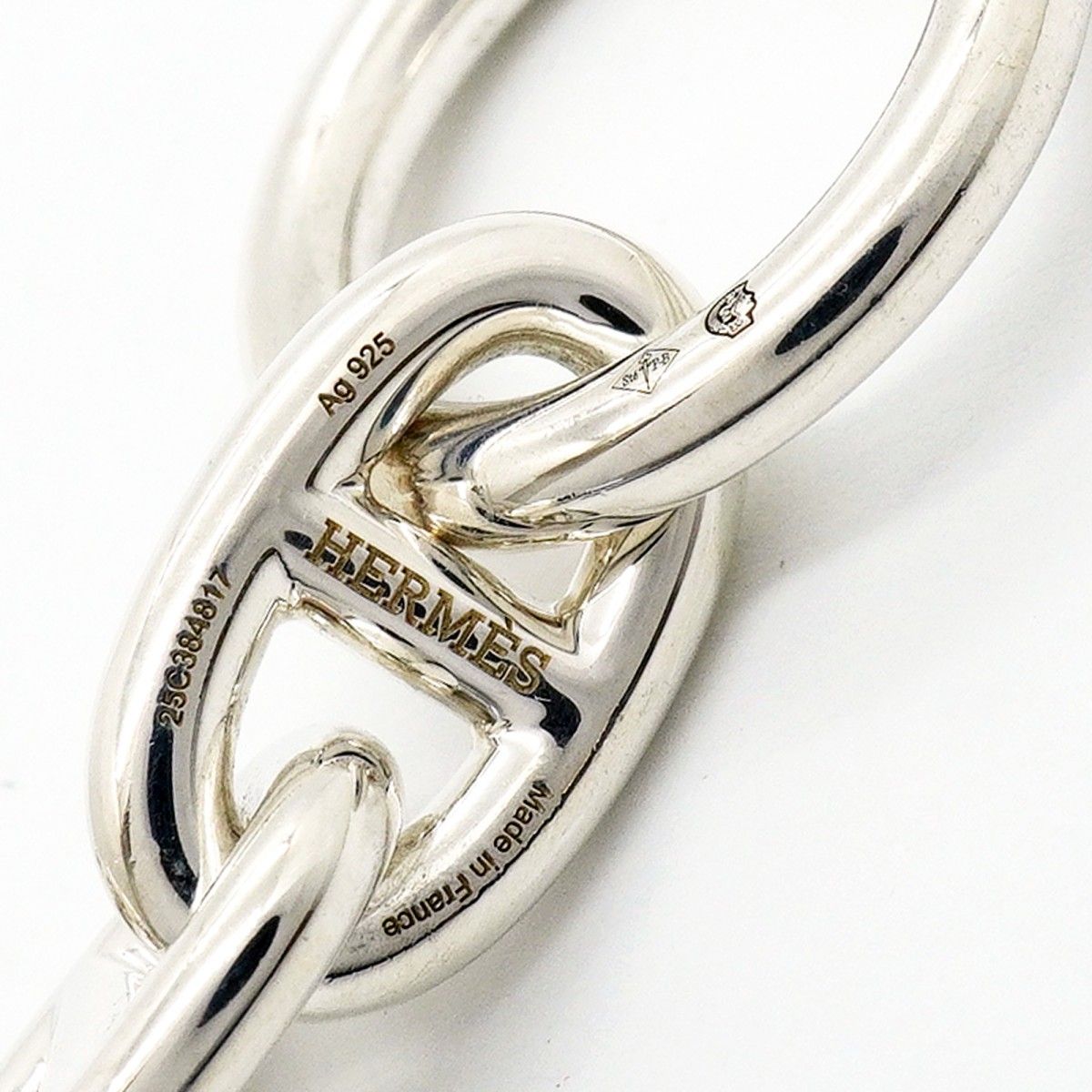 Hermes Bracelet Chaine D'ancre MM 16 Links 925 Sterling Silver — view 5