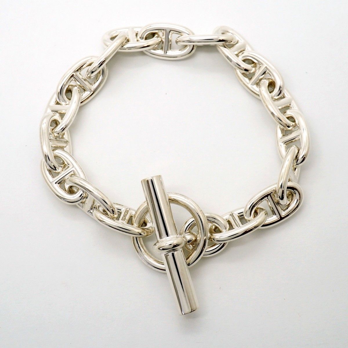 Hermes Bracelet Chaine D'ancre MM 16 Links 925 Sterling Silver — view 3