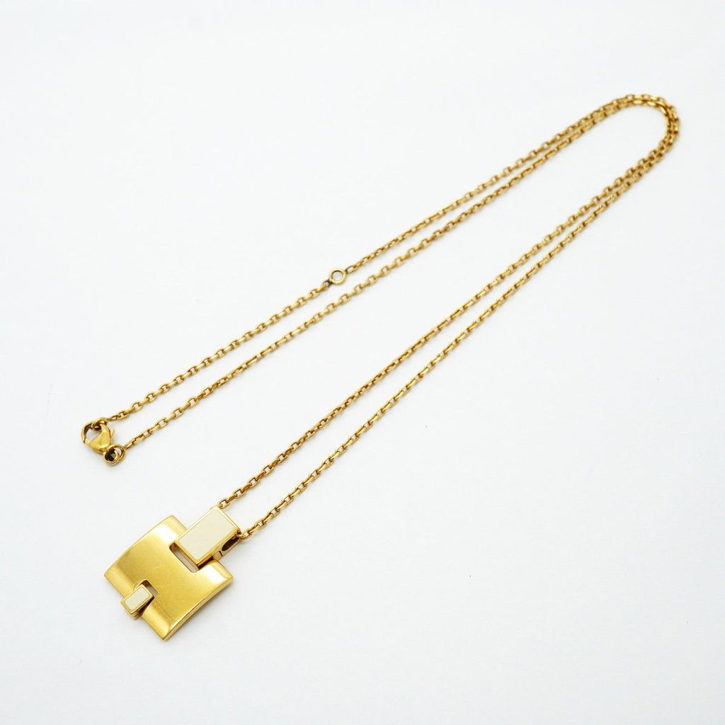 Hermes Necklace Irene Gold Plated Ivory — view 3
