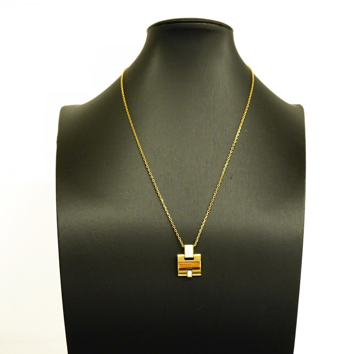 Hermes Necklace Irene Gold Plated Ivory — view 6