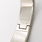 Hermes Bangle Clic Clac PM Metal Silver White Bracelet — view 5