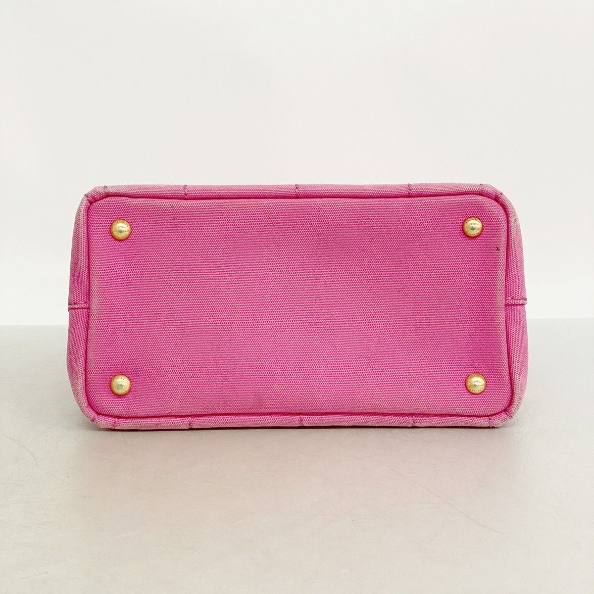 Prada Handbag Canapa Canvas Pink Gold 2-Way — view 3