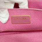 Prada Handbag Canapa Canvas Pink Gold 2-Way — view 5
