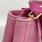 Prada Handbag Canapa Canvas Pink Gold 2-Way — view 7