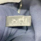 Hermes Tote Fourre Tout MM Canvas Navy Khaki Silver — view 5
