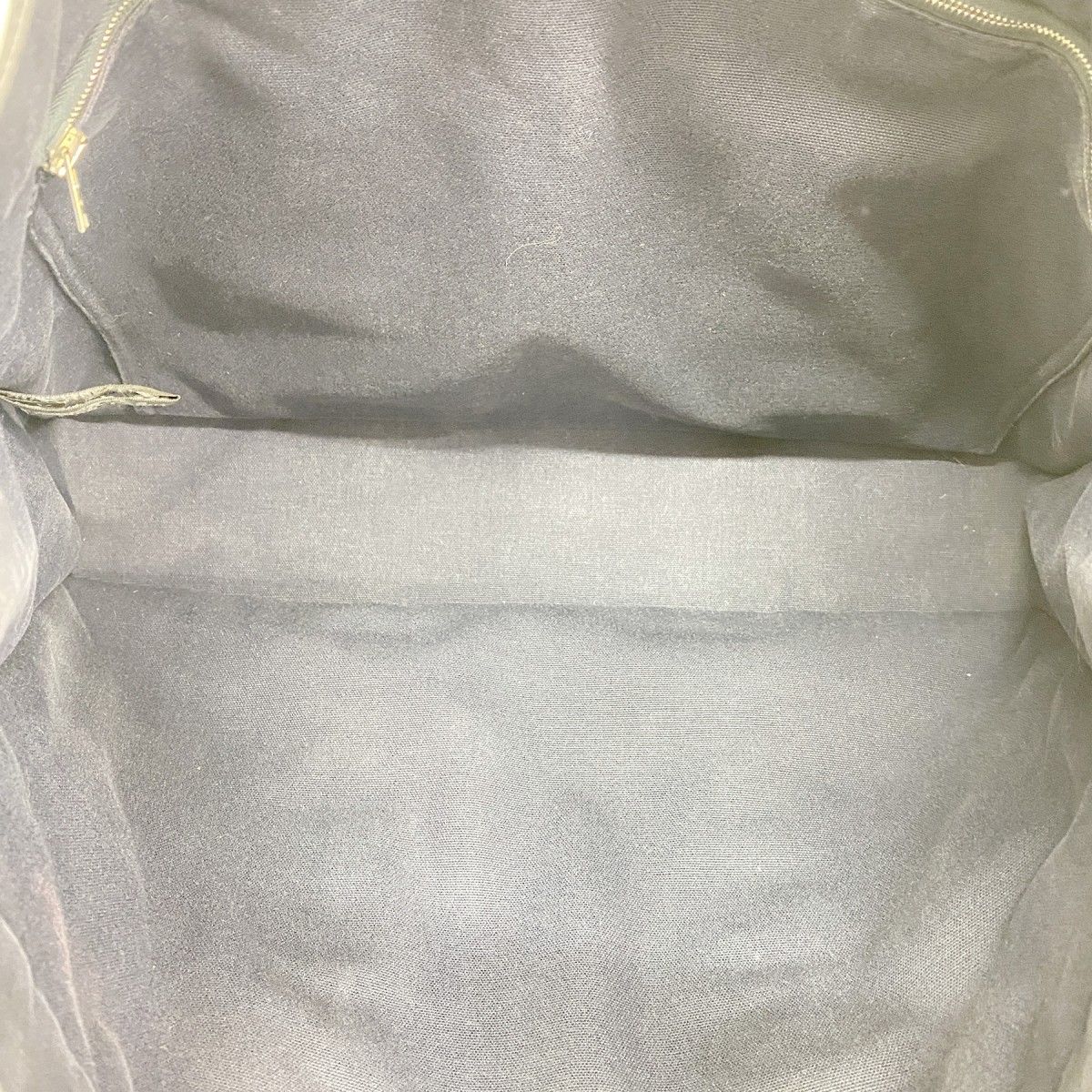 Hermes Tote Fourre Tout MM Canvas Navy Khaki Silver — view 4