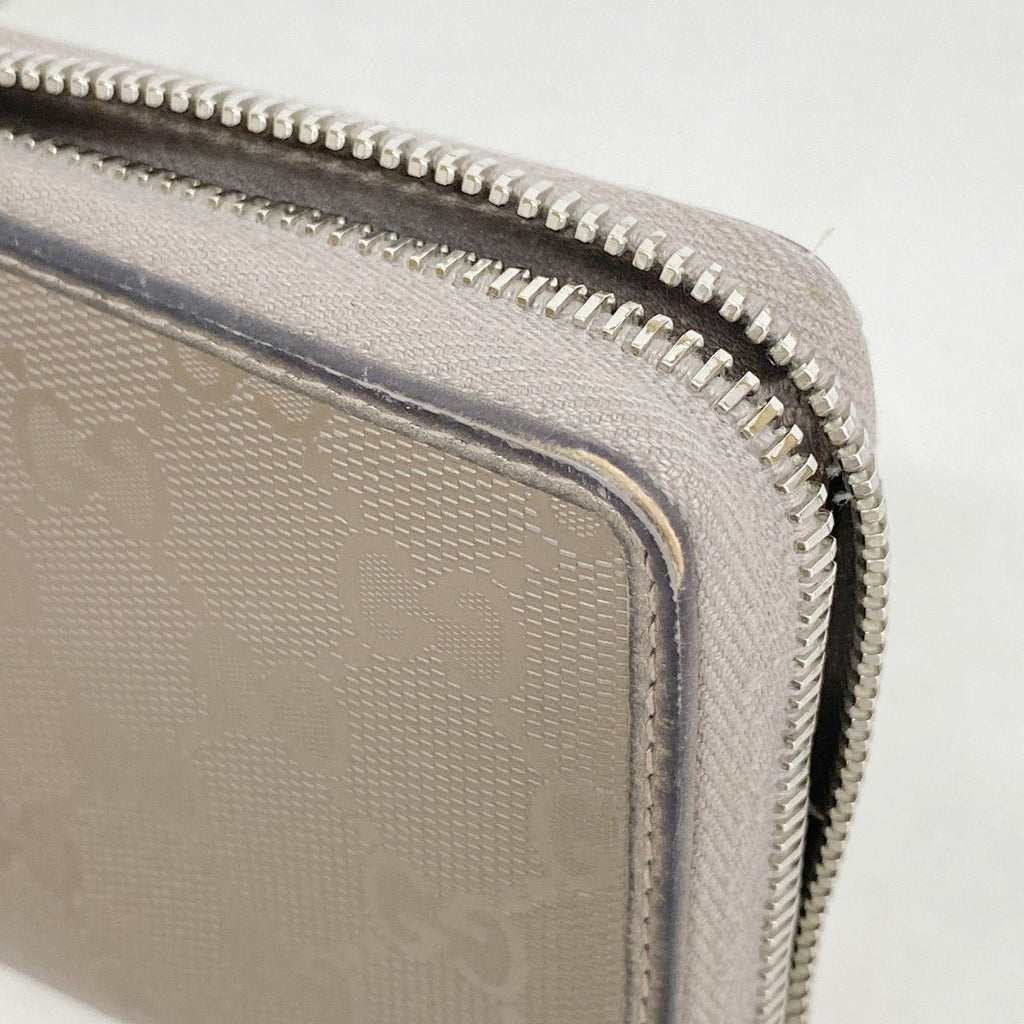 Gucci Wallet GG Supreme Gray Ju Silver — view 6