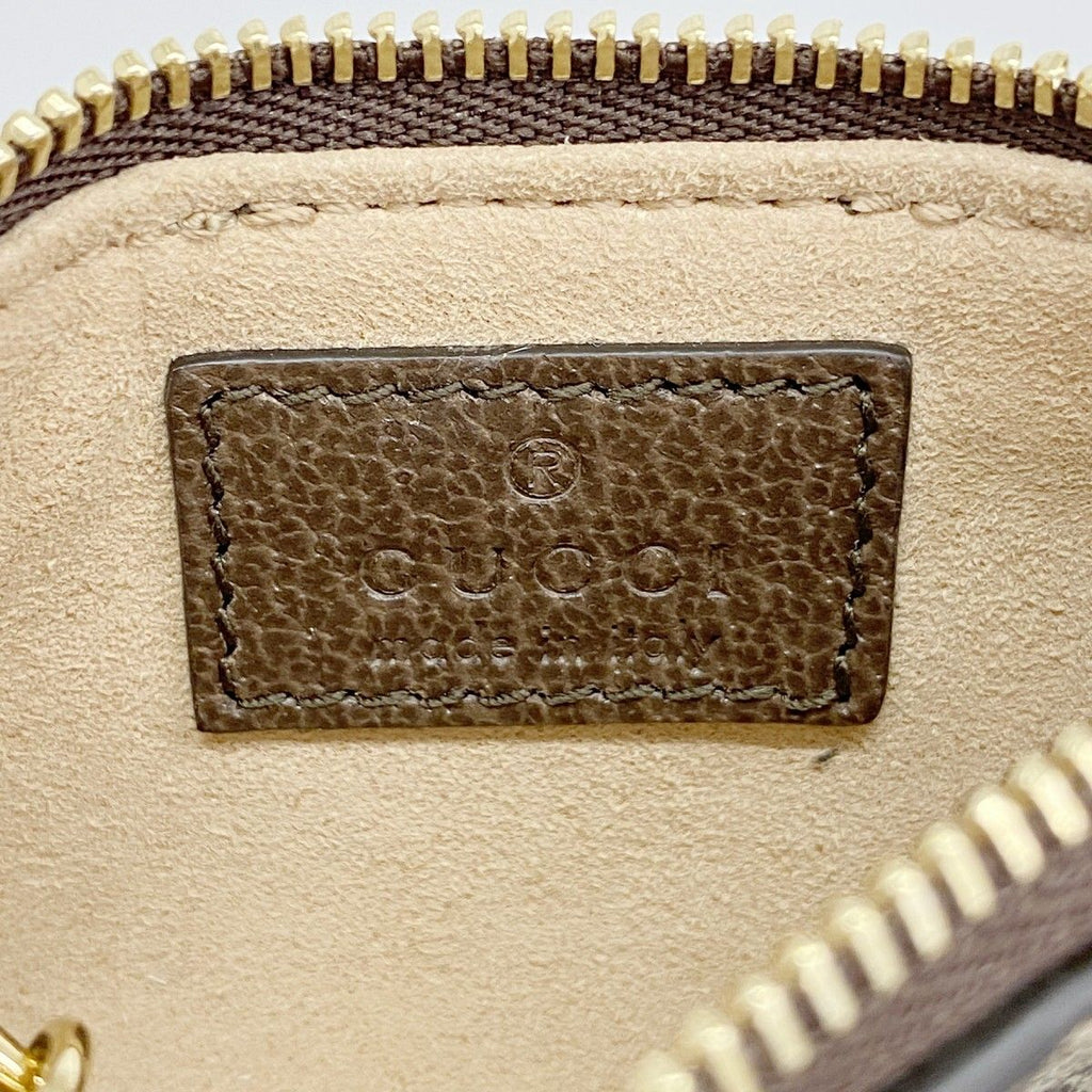 Gucci Coin Case Ophidia Brown Gold — view 4