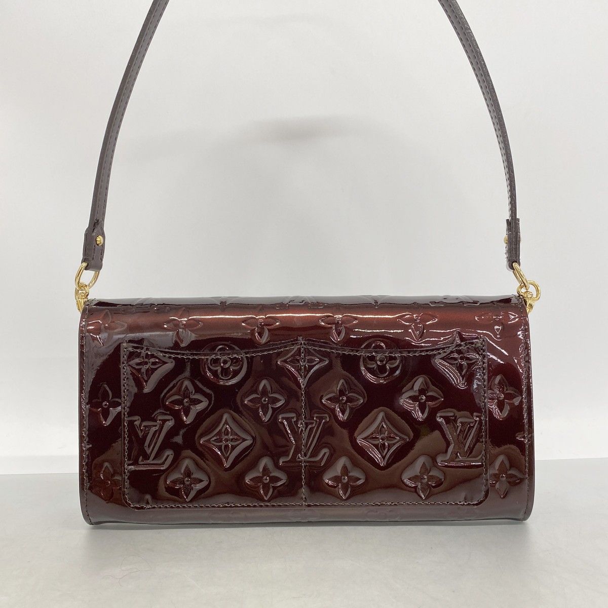 Louis Vuitton Shoulder Wallet Vernis Rossmore MM Amaranto — view 9