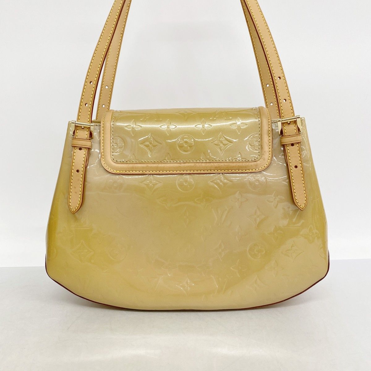 Louis Vuitton Boston Bag Vernis Biscayne Bay GM Noisette — view 9