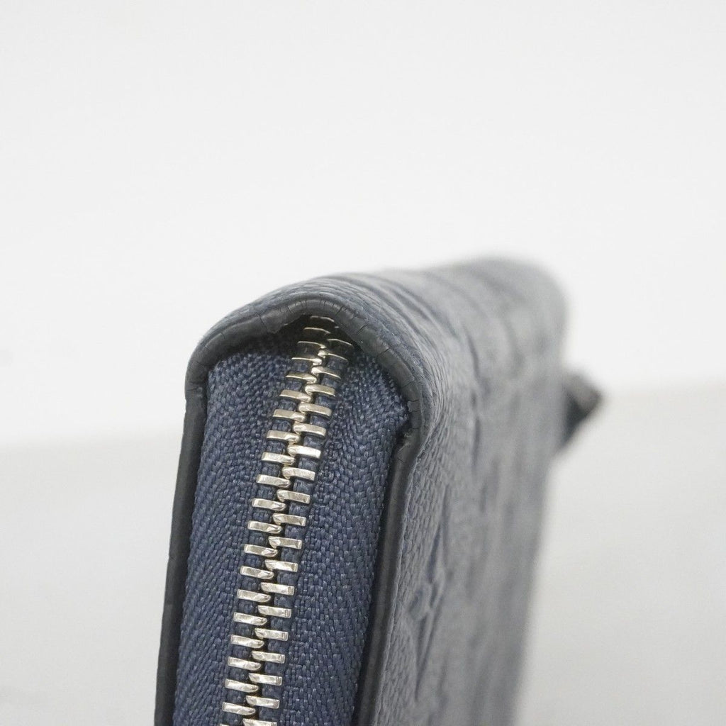 Louis Vuitton Wallet Monogram Empreinte Zippy Metallic Blue — view 5