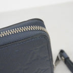 Louis Vuitton Wallet Monogram Empreinte Zippy Metallic Blue — view 6