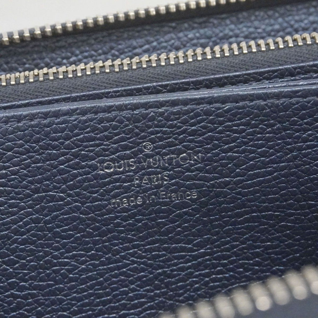 Louis Vuitton Wallet Monogram Empreinte Zippy Metallic Blue — view 4