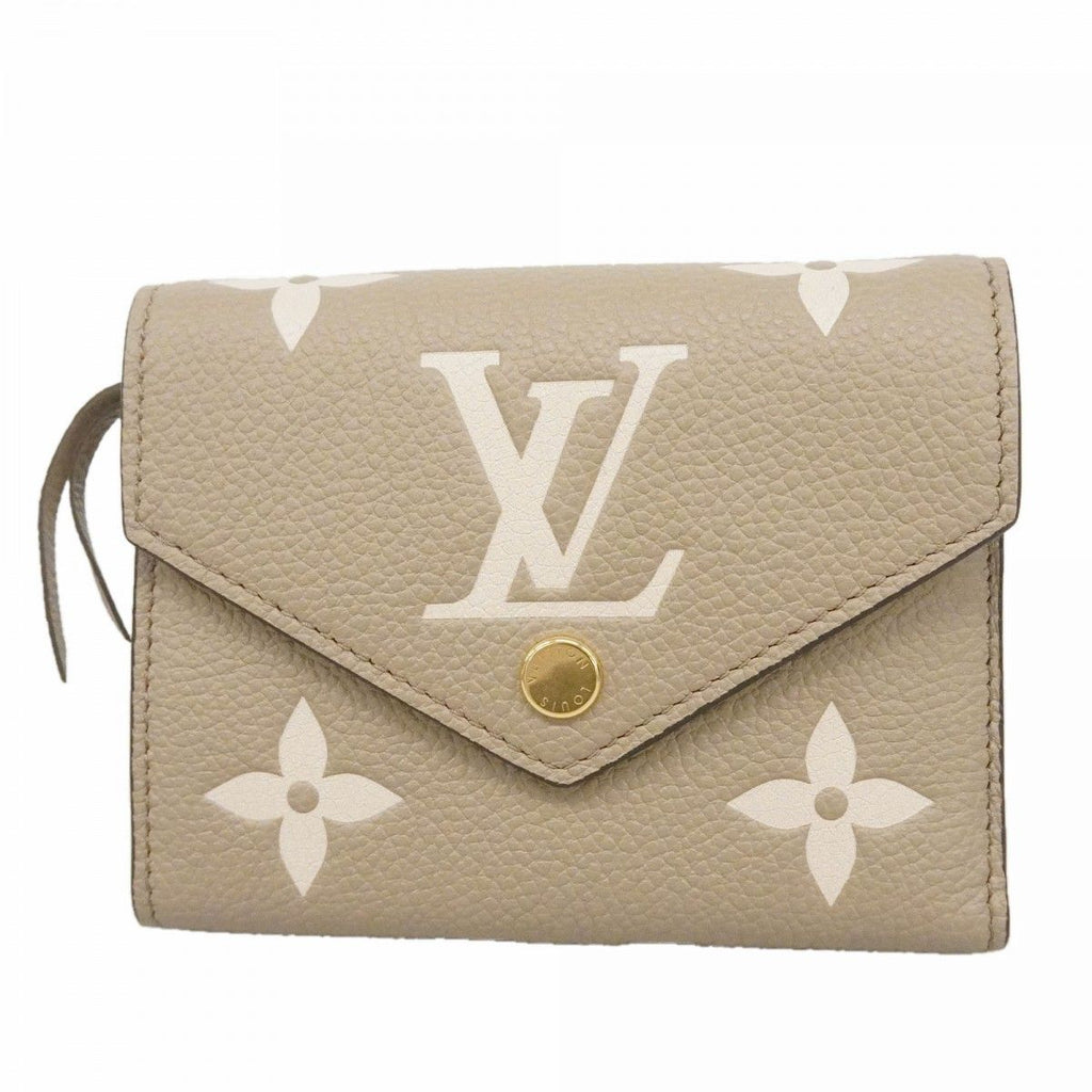 Louis Vuitton Trifold Wallet Monogram Empreinte Bicolor Portefeuille Victorine