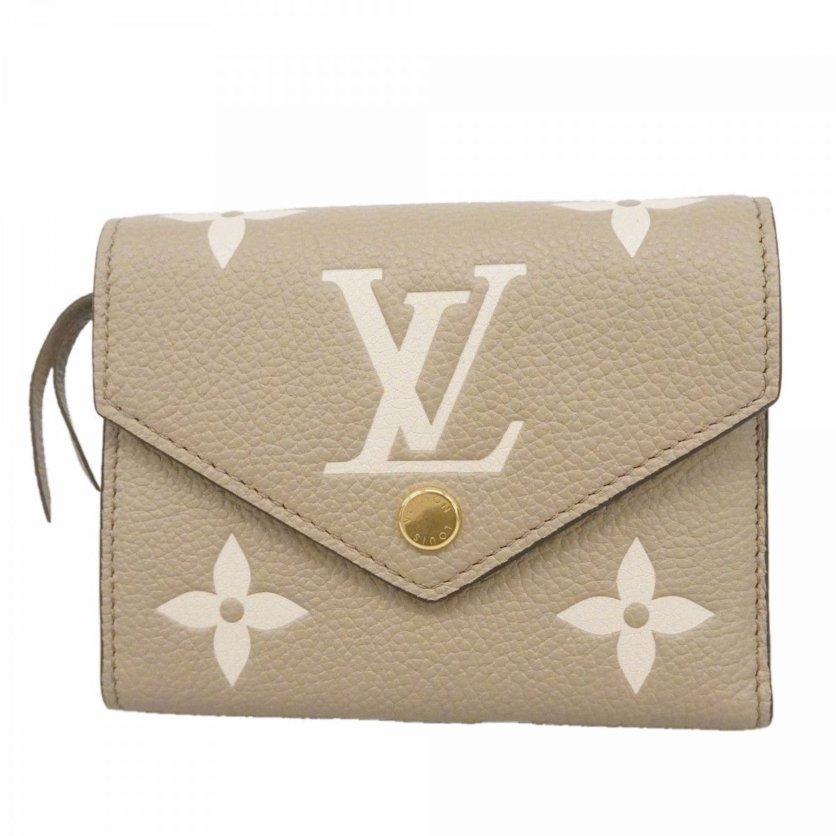 Louis Vuitton Trifold Wallet Monogram Empreinte Bicolor Portefeuille Victorine