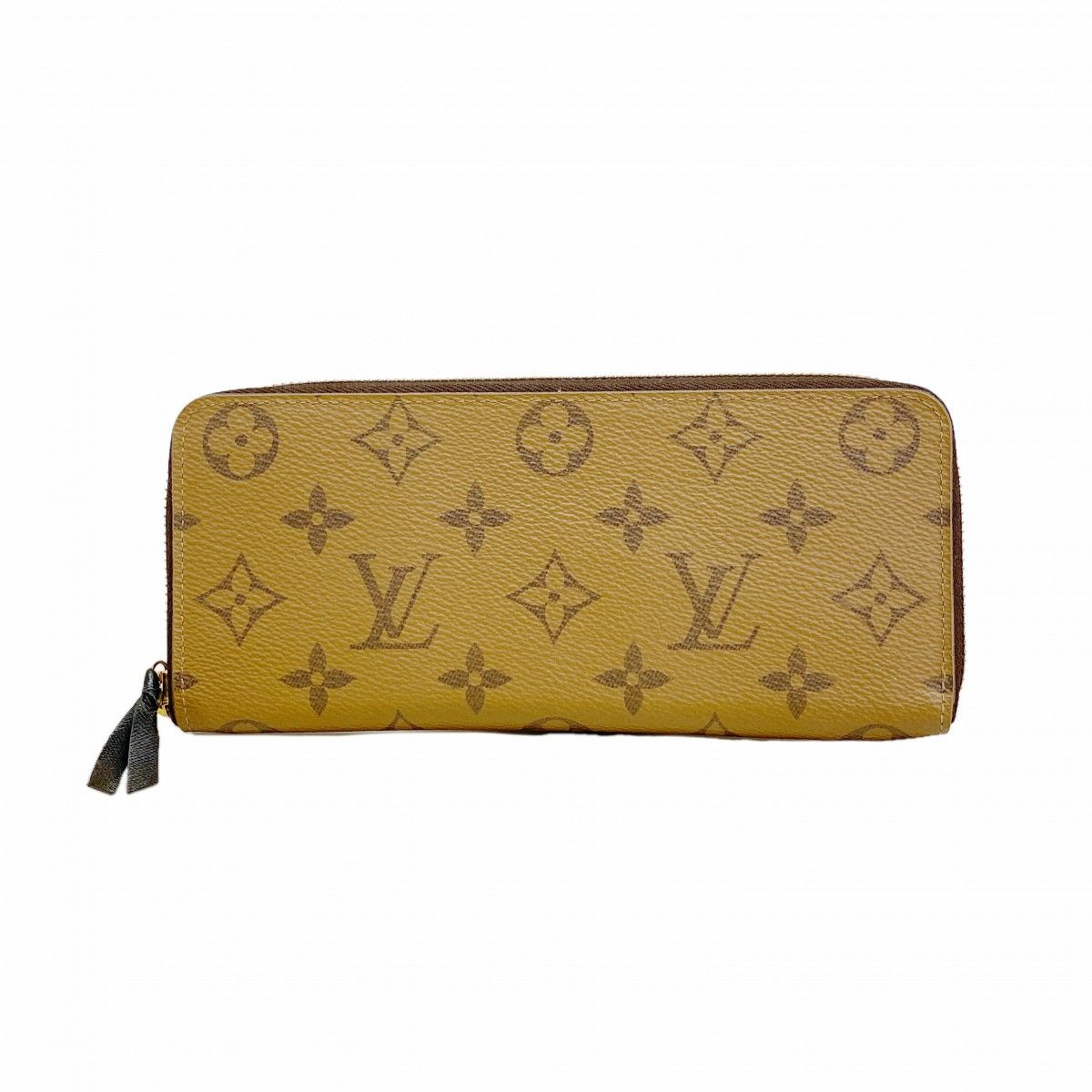 Louis Vuitton Wallet Monogram Reverse Portefeuille Clemence Brown