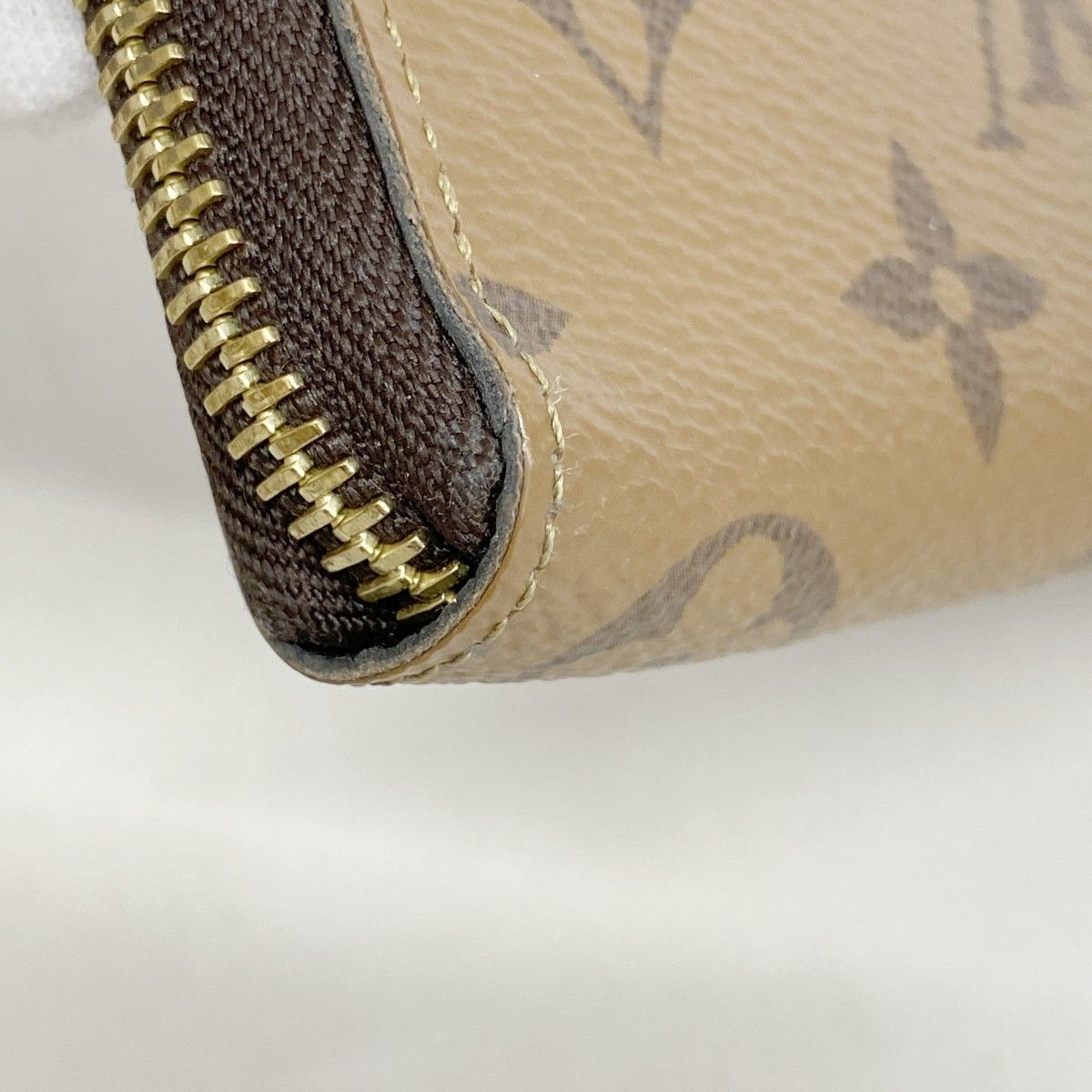 Louis Vuitton Wallet Monogram Reverse Portefeuille Clemence Brown — view 5
