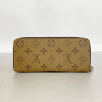 Louis Vuitton Wallet Monogram Reverse Portefeuille Clemence Brown — view 8