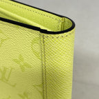 Louis Vuitton Wallet Taigarama Portefeuille Brazza Lemon — view 5