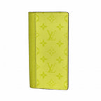 Louis Vuitton Wallet Taigarama Portefeuille Brazza Lemon