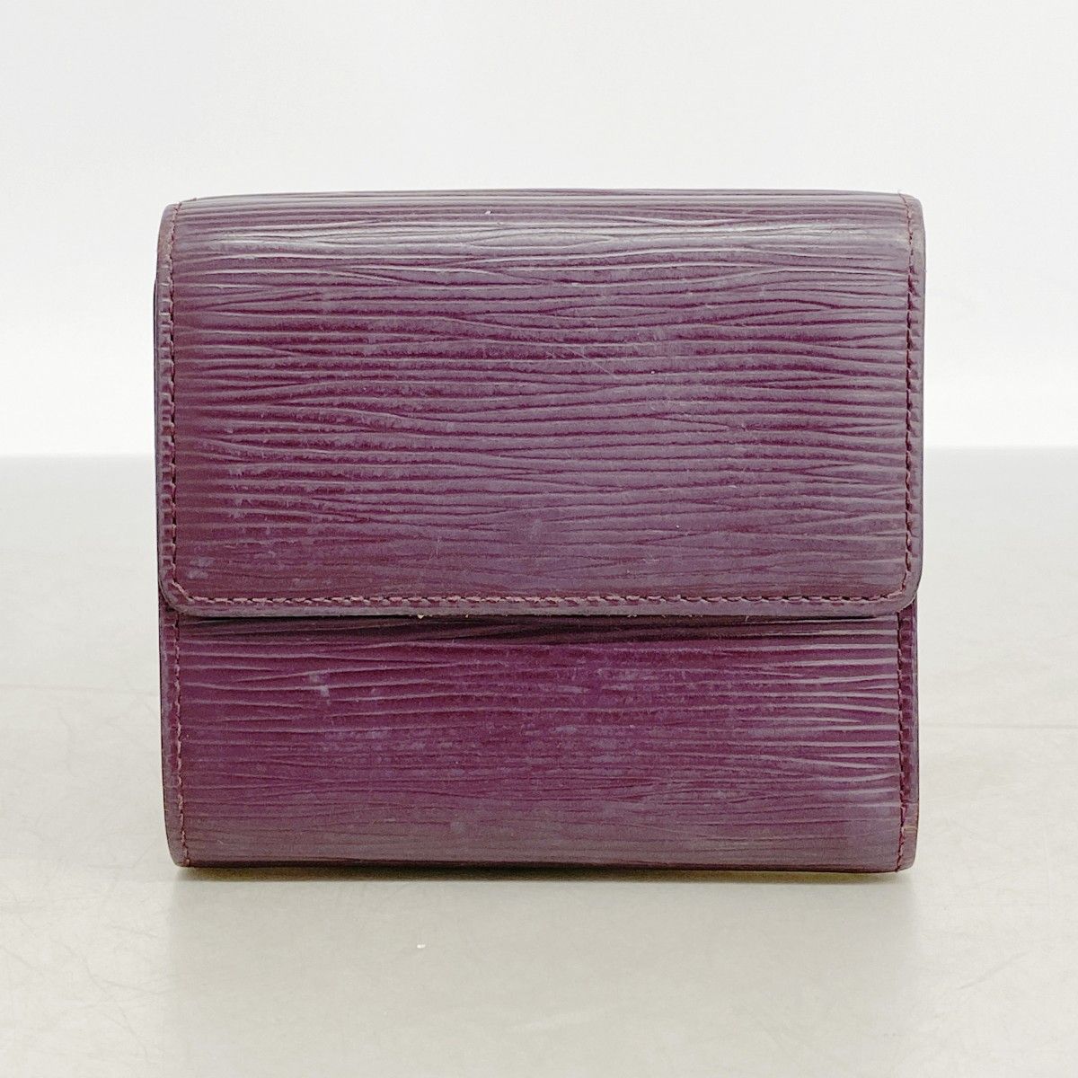 Louis Vuitton Trifold Wallet Epi Portefeuille Elise Cassis — view 8