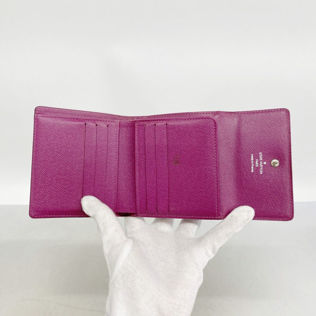 Louis Vuitton Trifold Wallet Epi Portefeuille Elise Cassis — view 3